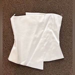 Zara strapless top in ivory xs